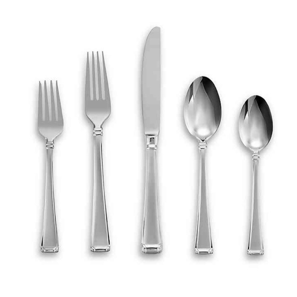 Gorham flatware frosted column 5 piece setting